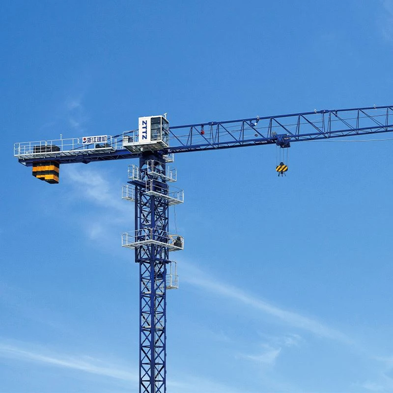 Grúa torre de techo plano de 42 m de altura libre